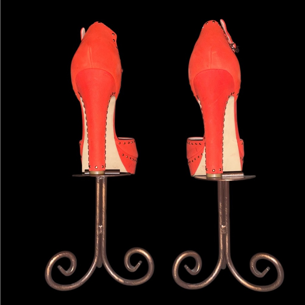 Elegant Red High Heel Sandals - Picture 3 of 5